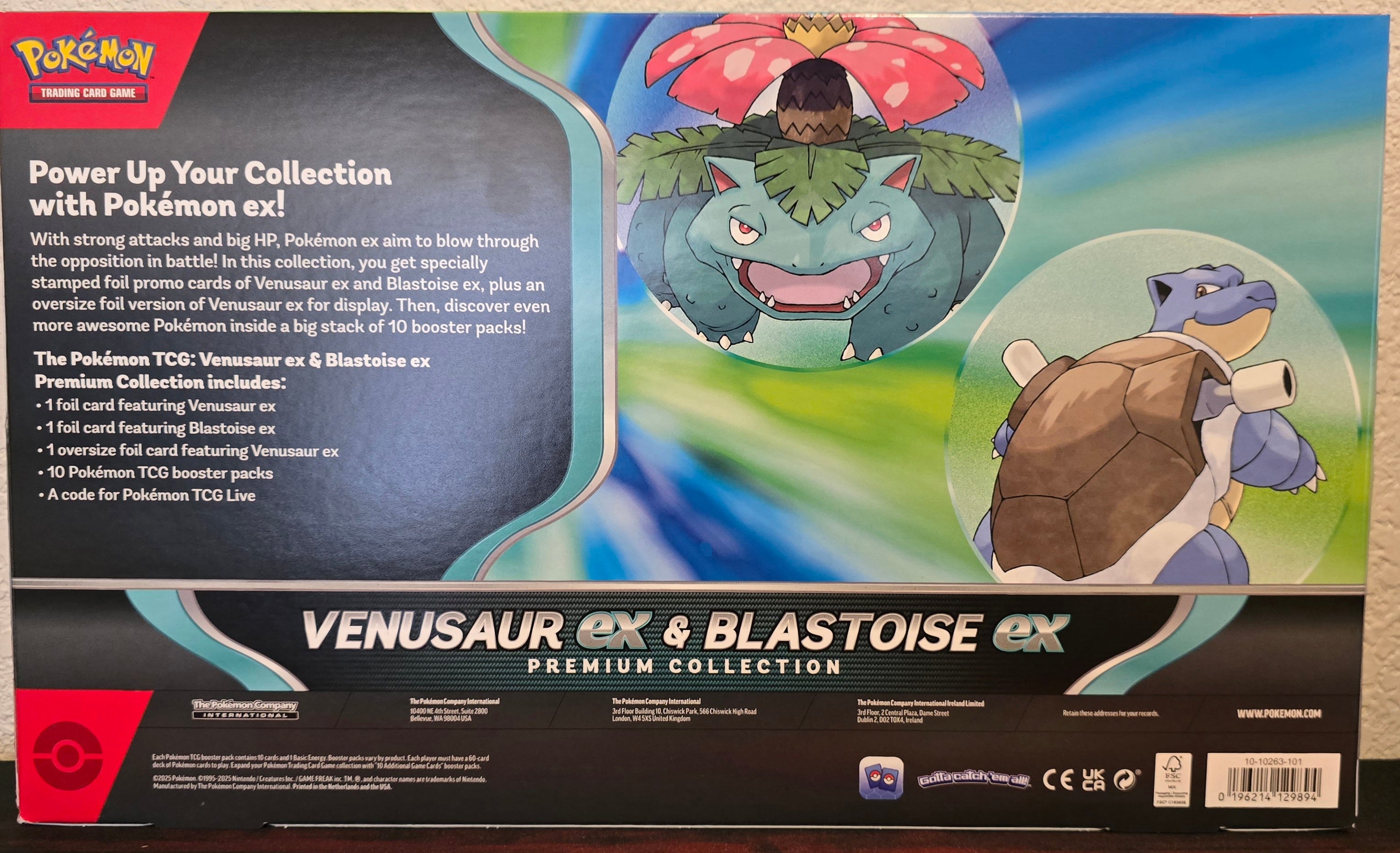 Venusaur EX & Blastoise EX Premium Collection - GameStop Exclusive - New Sealed in Box
